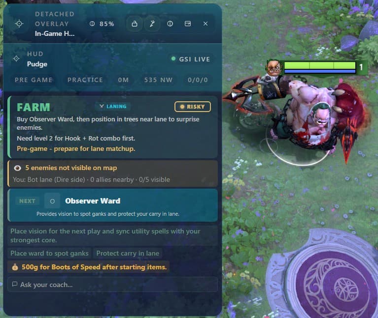 LaneMind live analytics overlay preview